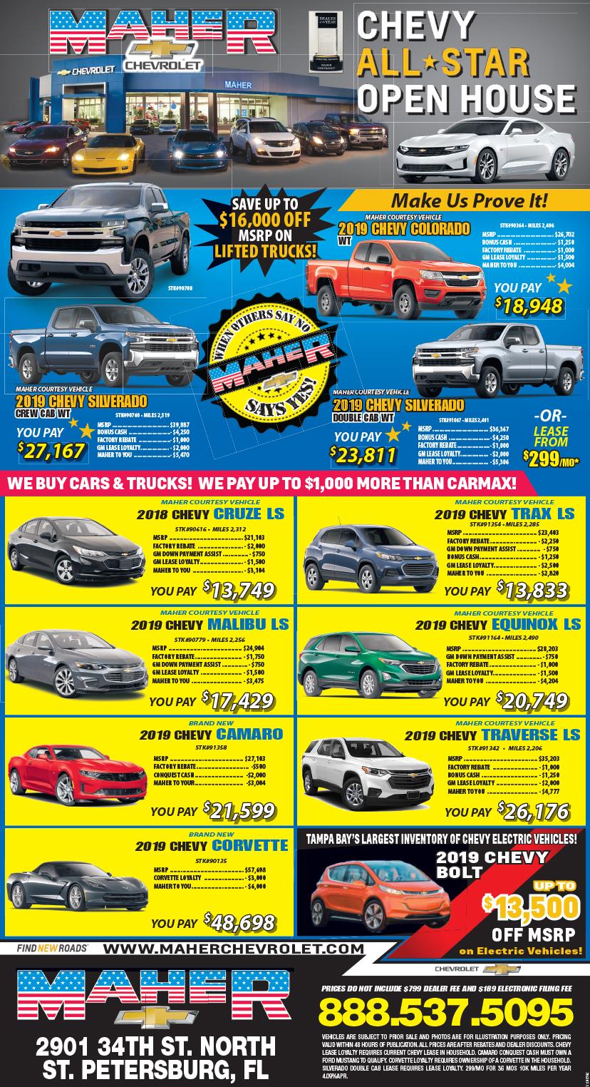 Maher Chevrolet is a SAINT PETERSBURG Chevrolet dealer and a new car