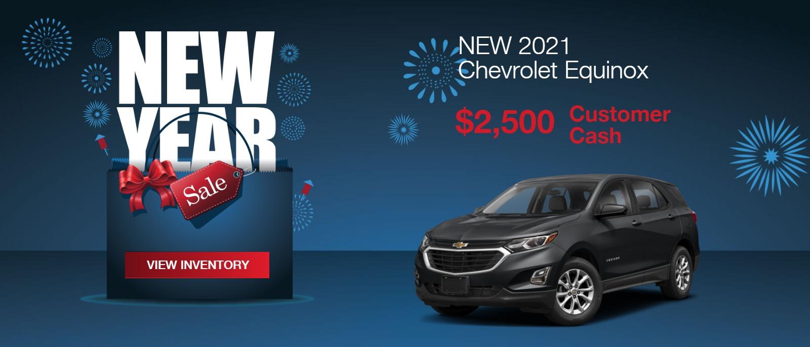 2021 CHEVROLET Equinox excludes L
$2,500 Customer Cash