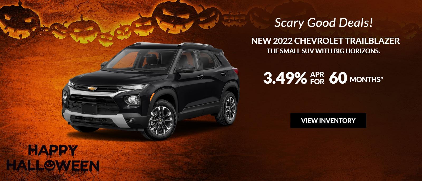 2022 CHEVROLET Trailblazer 3.49% APR for 60 months for well-qualified buyers