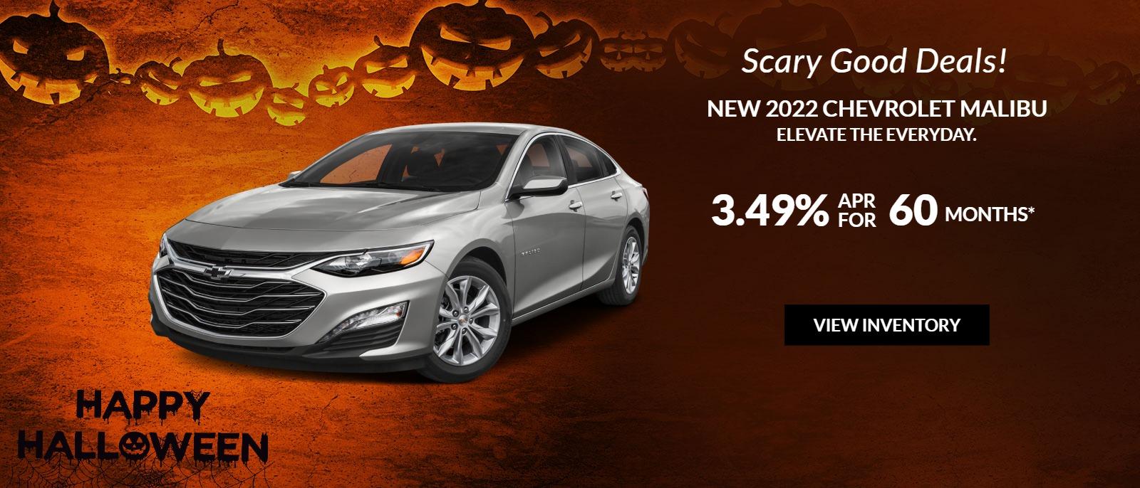 2022 CHEVROLET MALIBU 3.49% APR for 60 months