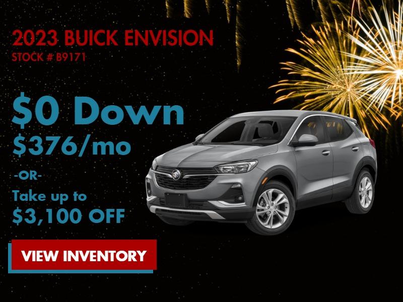 2022 Buick Envision
Stock # B9171
$0 Down
$376/mo
Or
Up to $3100 OFF
