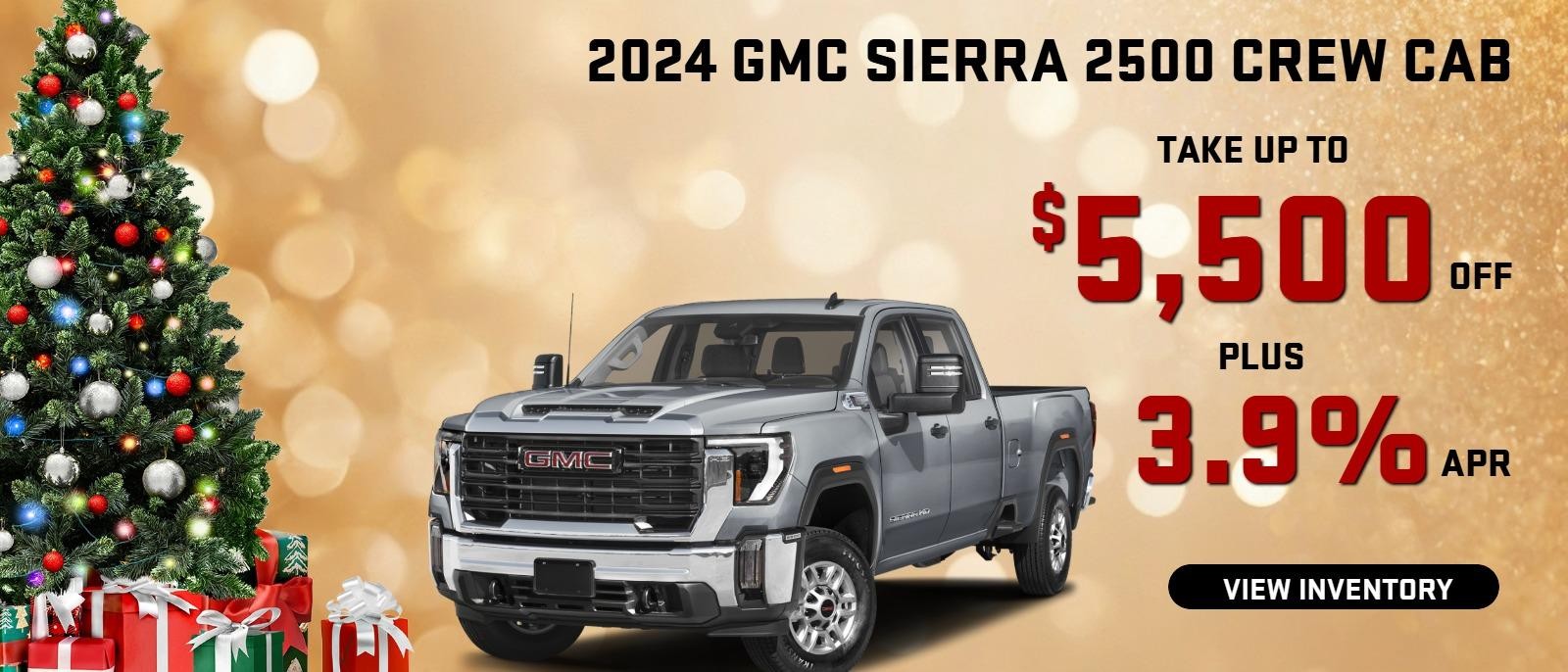 2024 GMC Sierra 2500 CREW Cab
 Stock G4053

Take up to $5500 OFF
  PLUS 3.9%