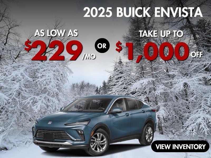 2025 Buick Envista
Stock B8209

Take up to $1000 OFF   OR as low as $229/mo