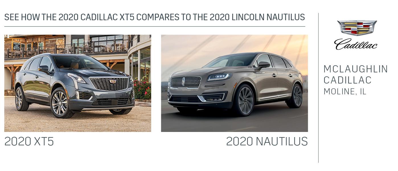 2021 Cadillac XT5 vs. 2021 Lincoln Nautilus
