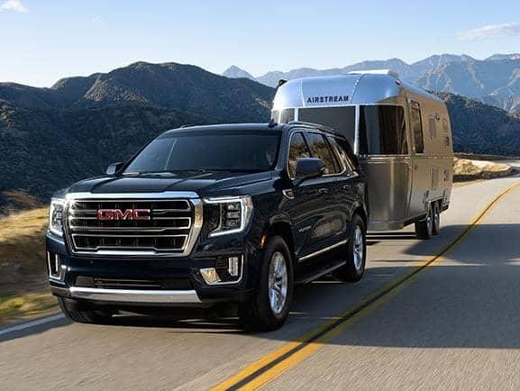 2022 GMC Yukon exterior towing camper