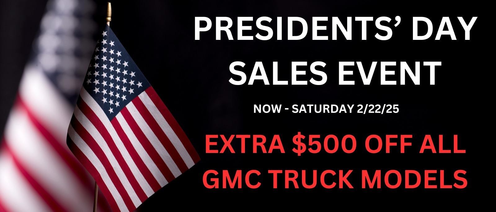 PRESIDENT DAY SALE