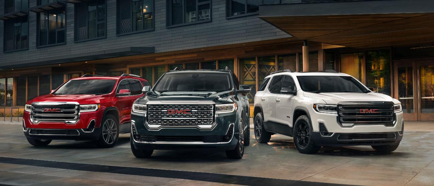 2022 GMC Acadia lineup 2022 GMC Acadia lineup