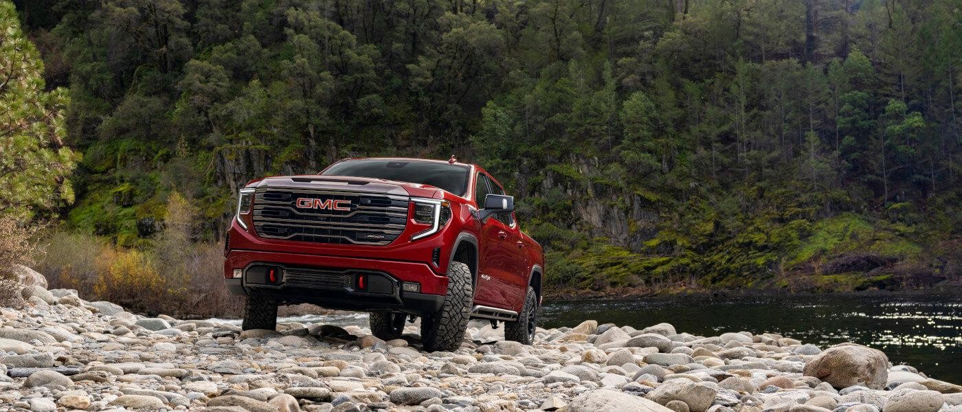 2024 GMC Sierra 1500 Exterior On Rocky Riverbed