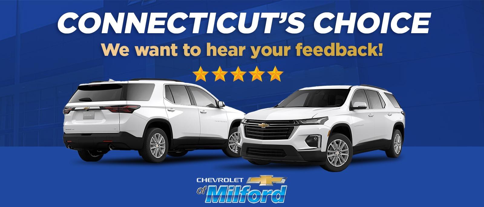 New & East Haven & Milford, CT Chevrolet Dealer Chevrolet of Milford