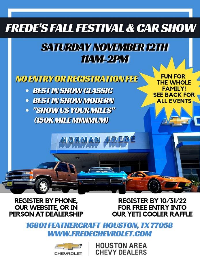 Norman Frede Chevrolet is a HOUSTON Chevrolet dealer and a new car and