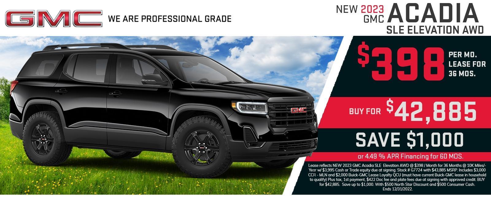 Save on New Car Leases at North Star Buick GMC Zelienople in ZELIENOPLE