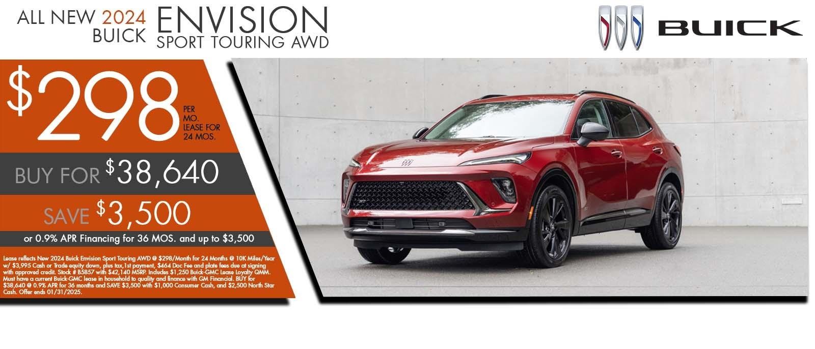 2025 Envision lease for $277 per month for 24 months