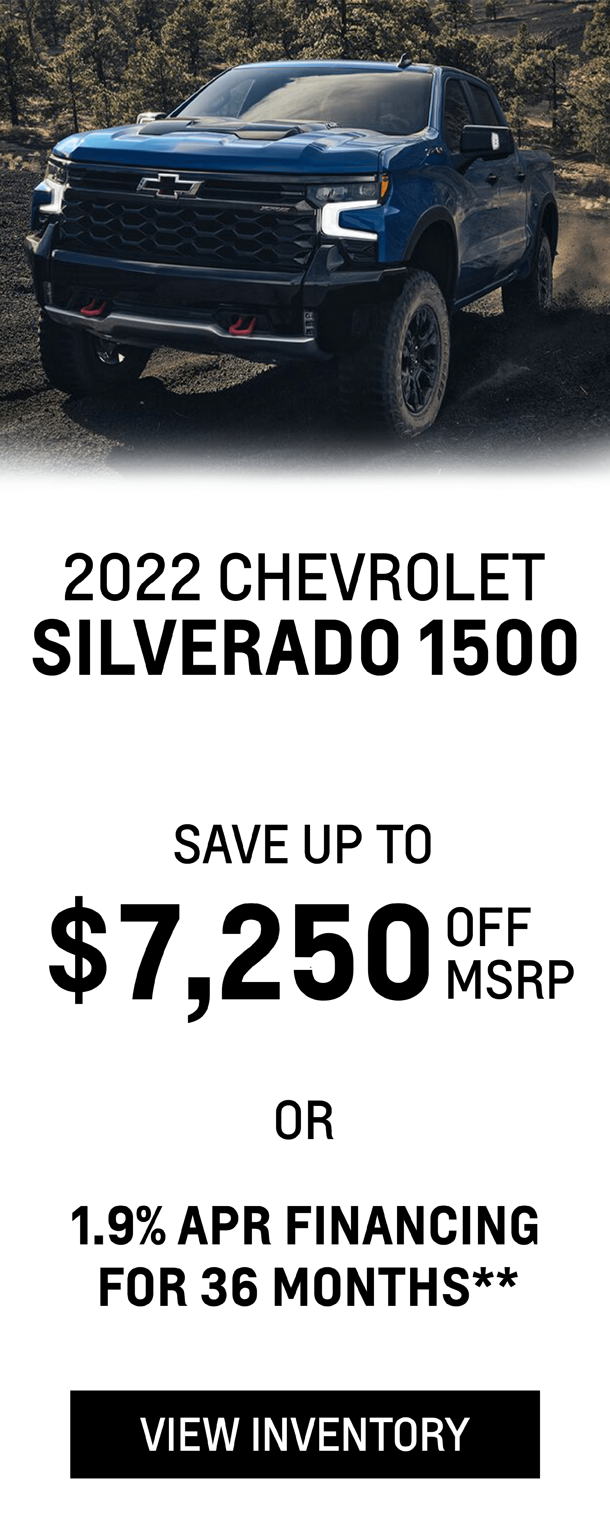 New 2022 Chevrolet Silverado 1500