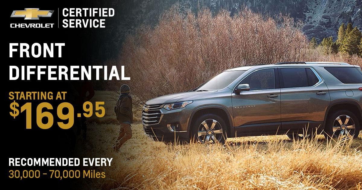 Chevrolet Front Differential Service Special Coupon