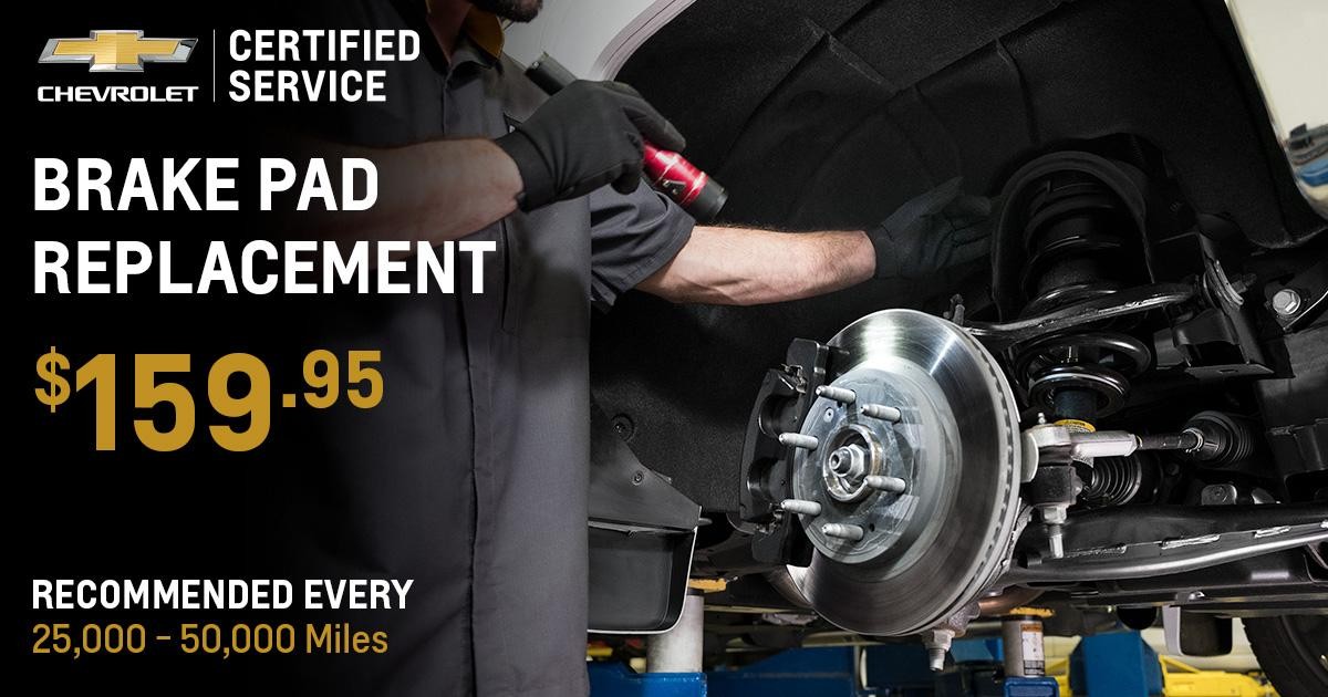 Chevrolet Brake Pad Replacement Service Special Coupon Chevrolet Brake Pad Replacement Service Special Coupon
