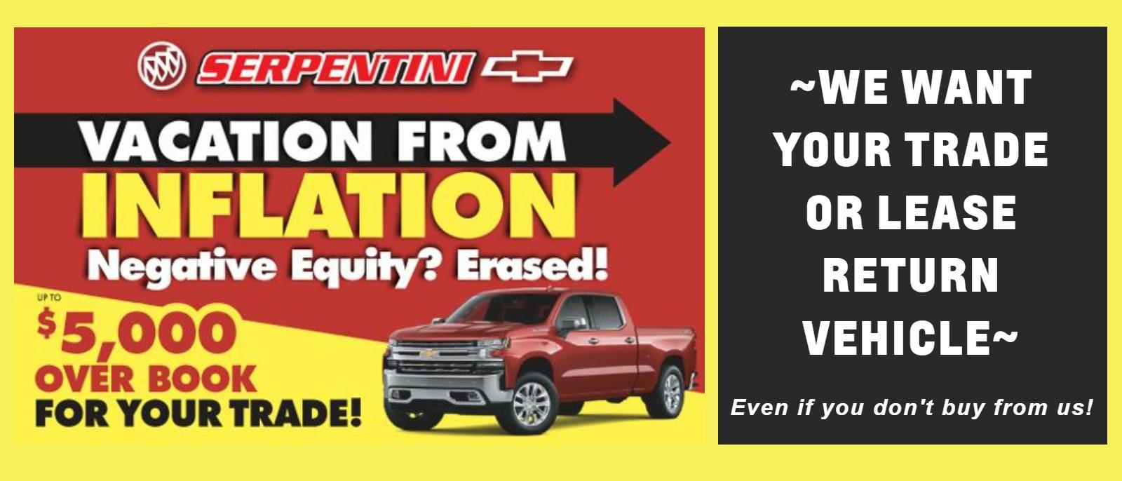 WE WANT YOUR TRADE OR LEASE RETURN - WE'LL PAY $5000 OVER BOOK VALUE!