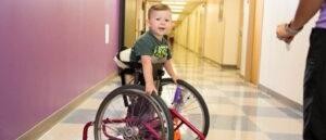 Boy in wheelchair at Phoenix Childrens Hospital
