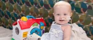 Baby at childrens hospital