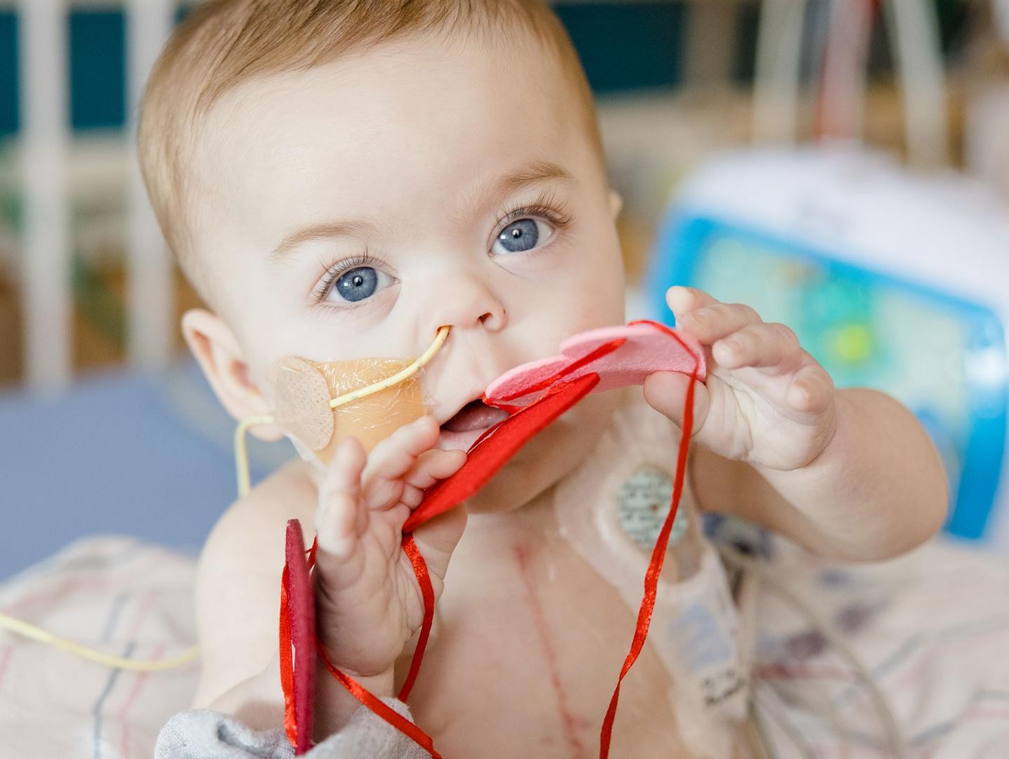 Baby at childrens hospital