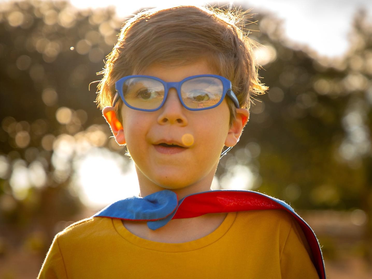 Boy in cape
