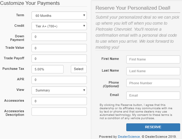 Finance Payments