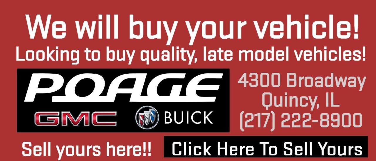 Poage Auto Plaza in QUINCY, IL A New and Used Buick and GMC Dealer