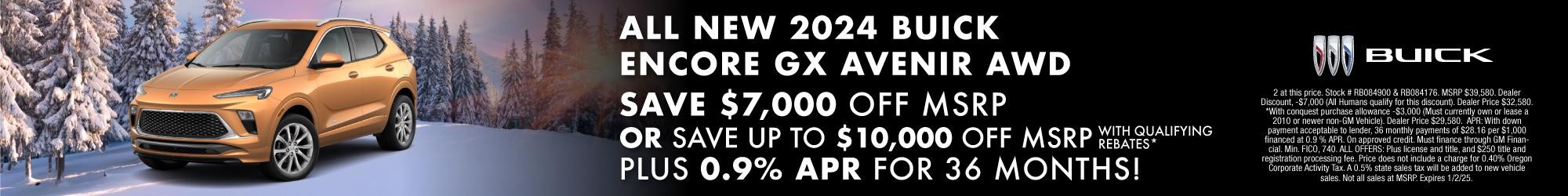 2024 buick encore GX banner