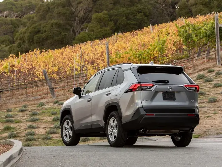 2021 Toyota Rav4 driving on a road