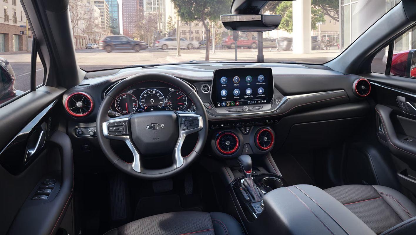 2025 Chevy Blazer front dashboard and infotainment center