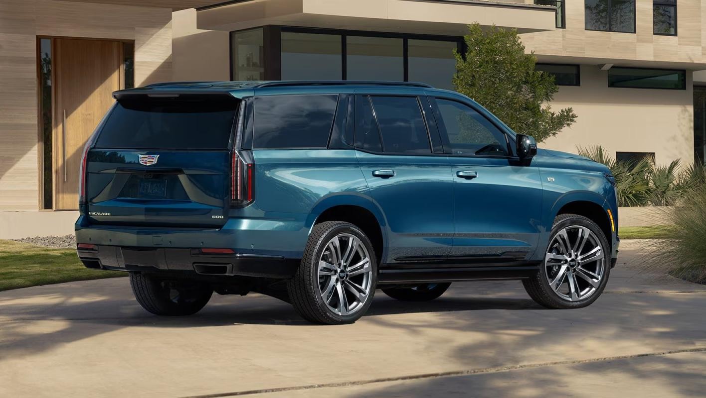 2025 Cadillac Escalade rear passenger view