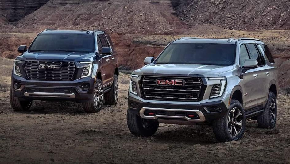 2025 GMC Yukon family parked in the desert