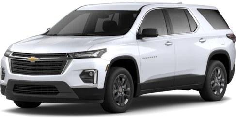 White 2023 Chevy Traverse LS