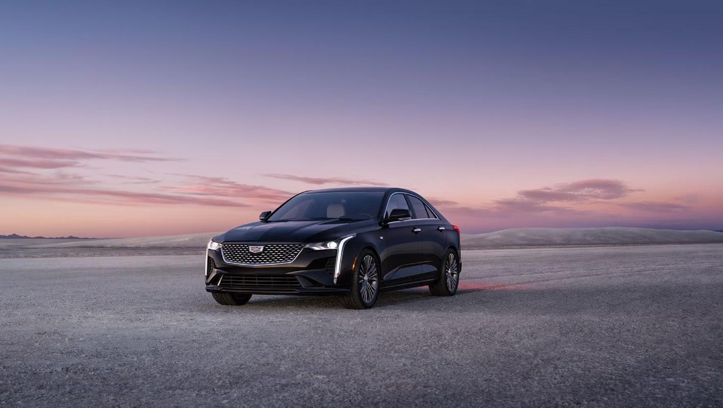 2025 Cadillac CT4 parked in desert