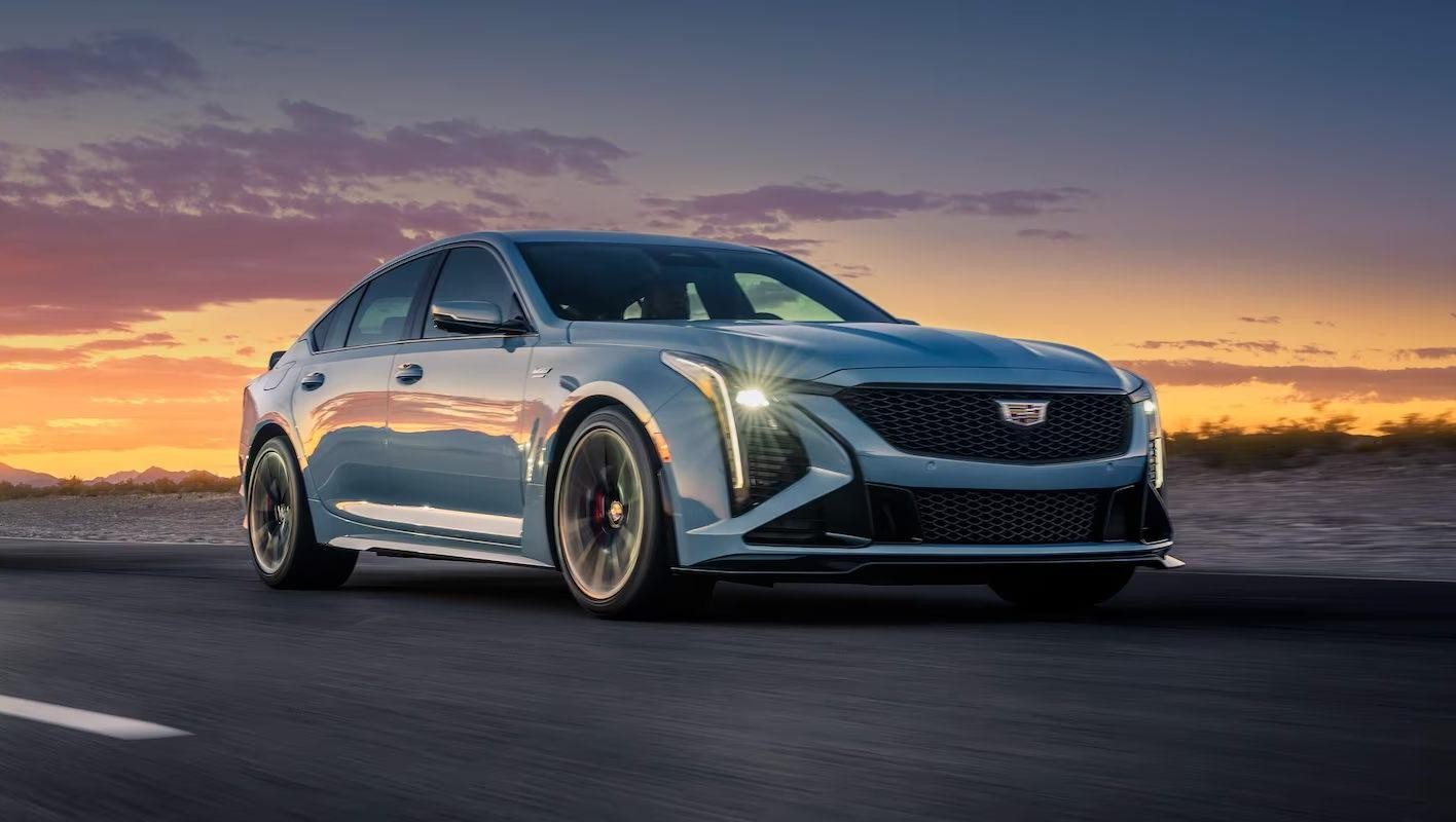 2025 Cadillac CT5-V Blackwing family driving on a road