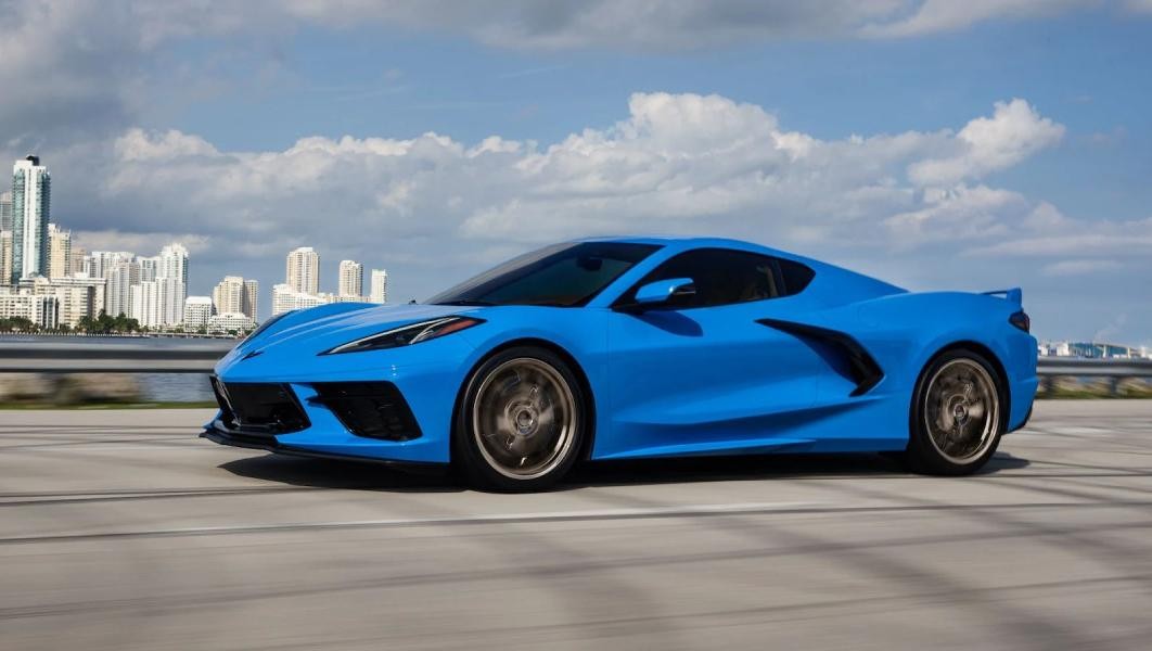 2023 Chevy Corvette on a road