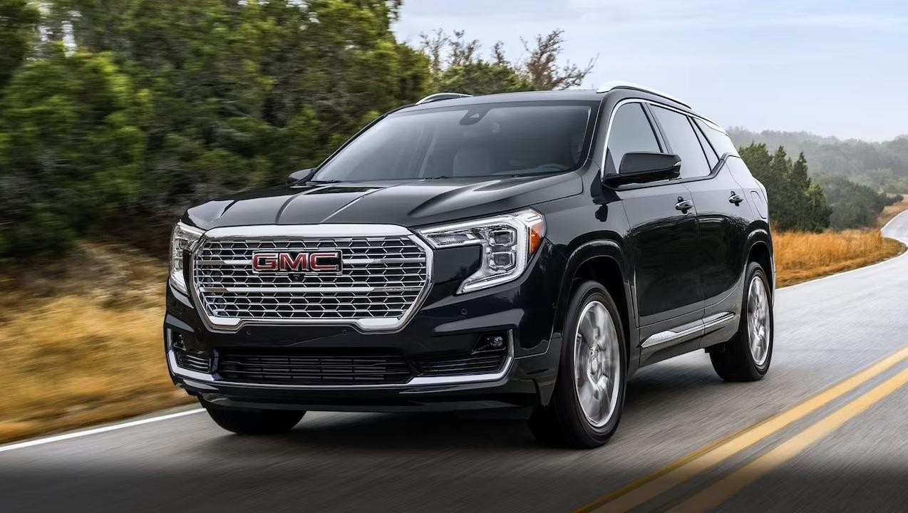 2024 GMC Terrain driving on a road