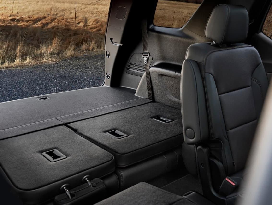 2022 Chevy Traverse rear seats folded down