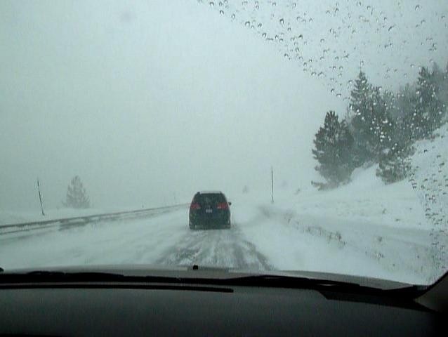 Car Driving in Snow