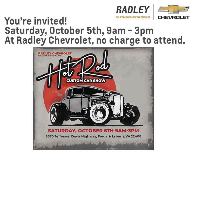 Car Show At Radley Chevrolet Fredericksburg Serving Car Enthusiasts Throughout Northern Virginia