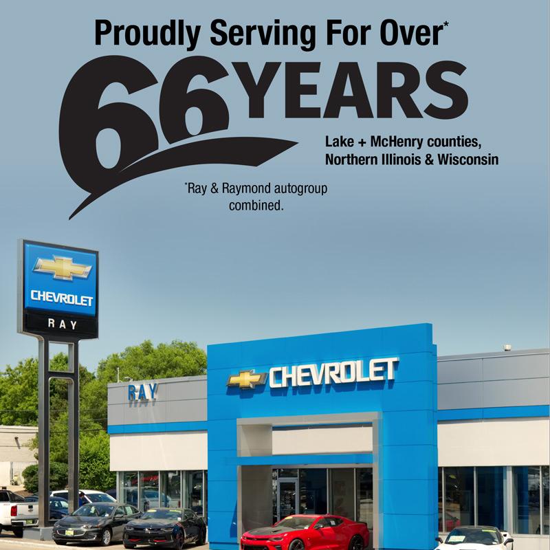 Ray Chevrolet is a FOX LAKE Chevrolet dealer and a new car and used car