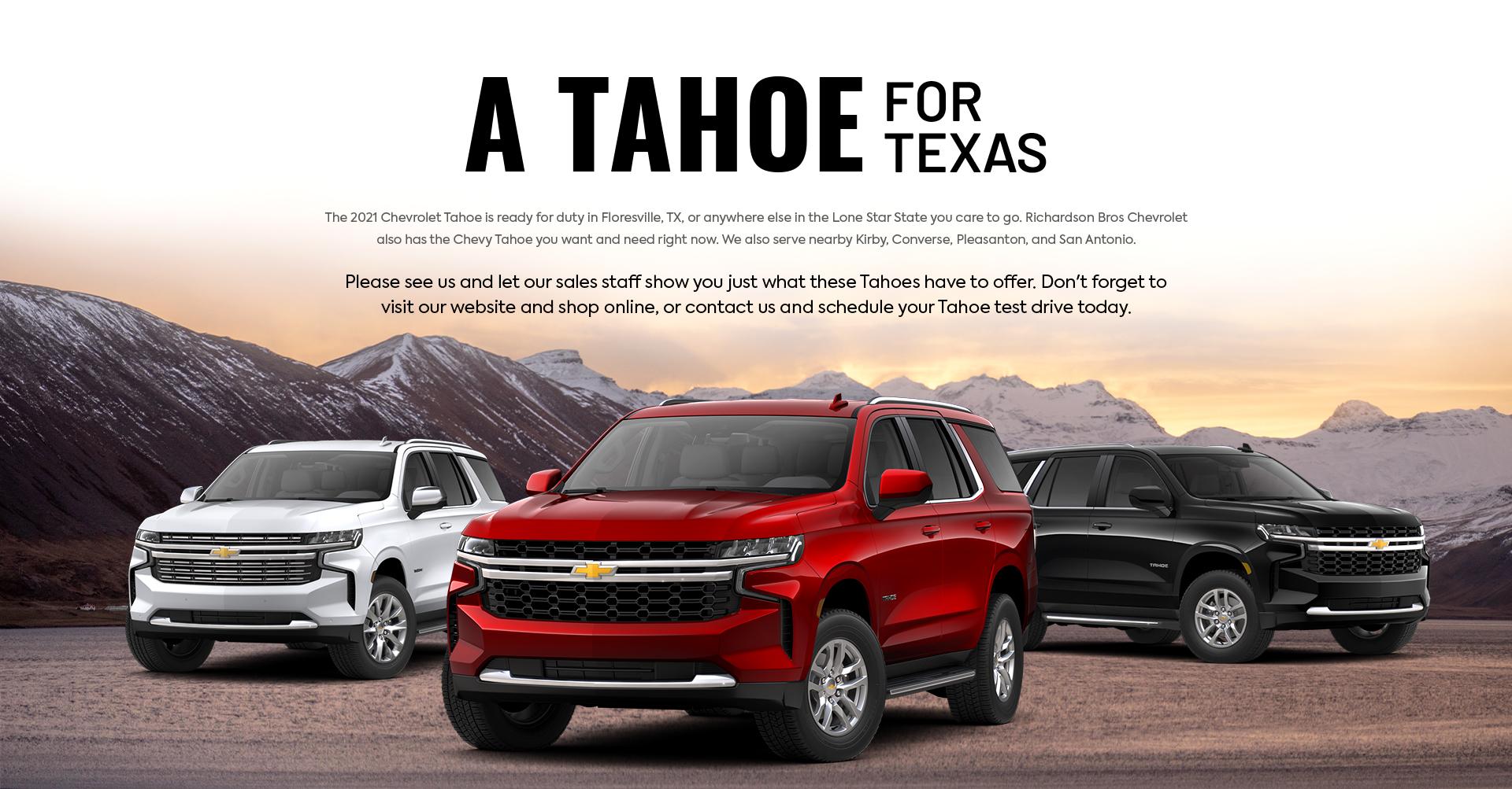 Richardson Bros Chevrolet is a FLORESVILLE Chevrolet dealer and a new