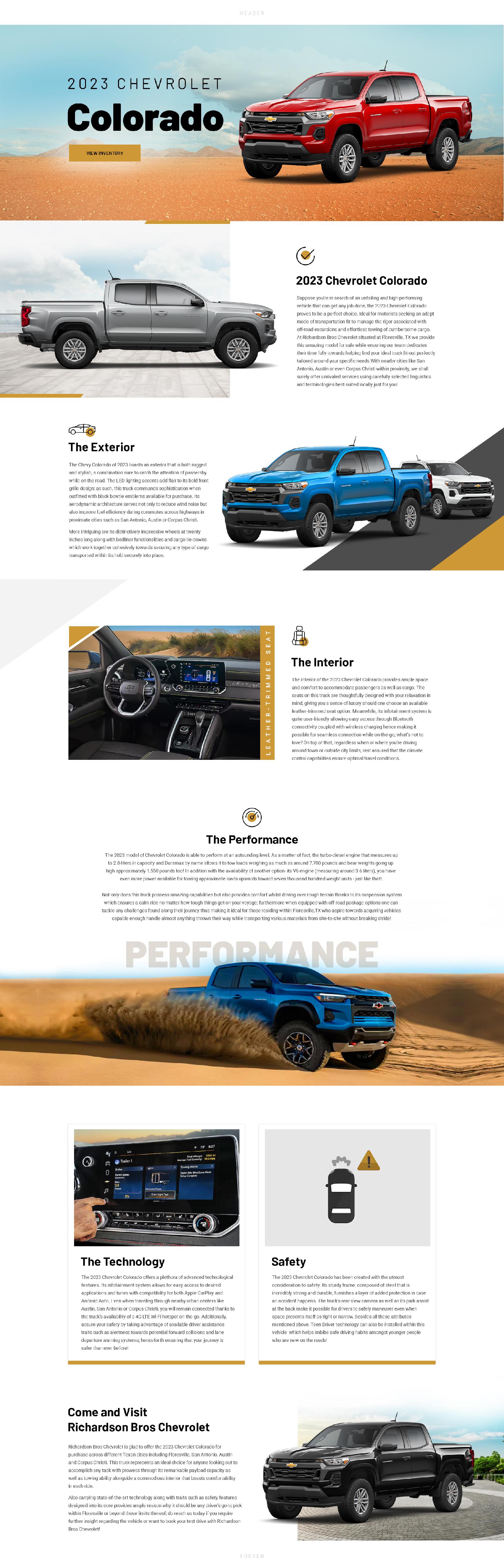 Richardson Bros Chevrolet is a FLORESVILLE Chevrolet dealer and a new