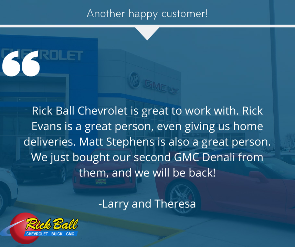 Rick Ball Auto Group is a BOONVILLE Buick, Chevrolet, GMC dealer and a