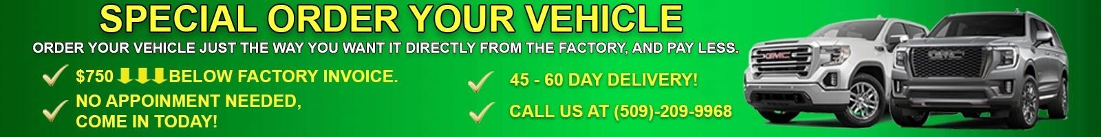 Special Order Your Vehicle