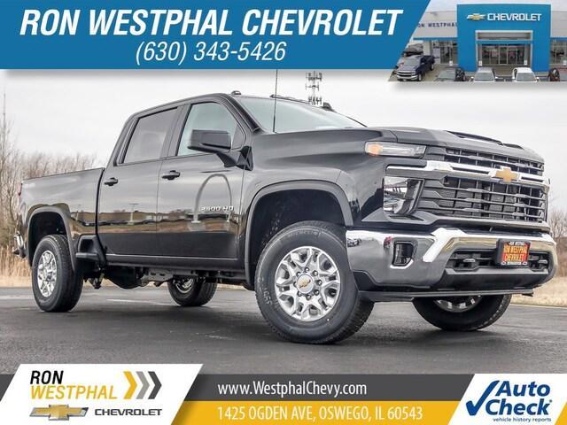 2024 Chevy Silverado 2500 HD in stock at Ron Westphal Chevrolet exterior Black