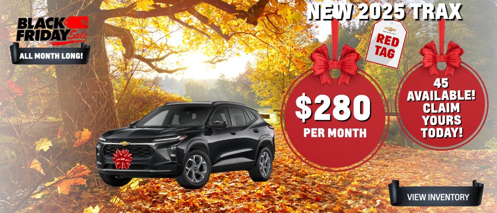 New 2025 Trax:  45 Available!  Claim Yours Today!  $228/mo*