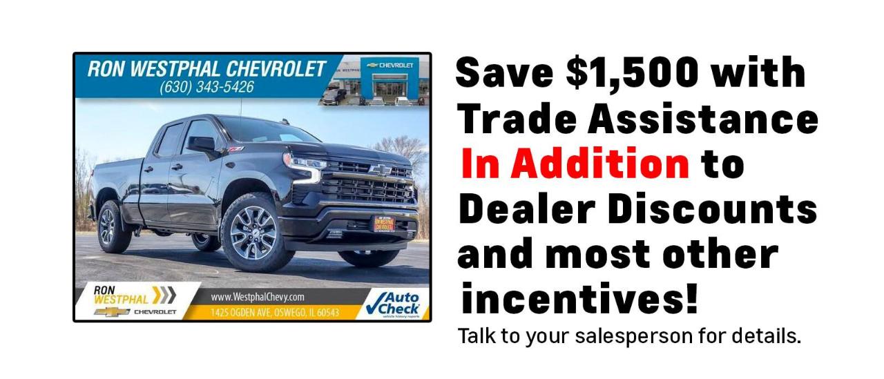 Ron Westphal Chevy is a AURORA Chevrolet dealer and a new car and used