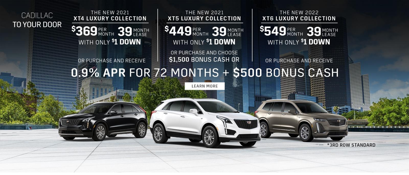 2021 CADILLAC XT4, XT5, XT6