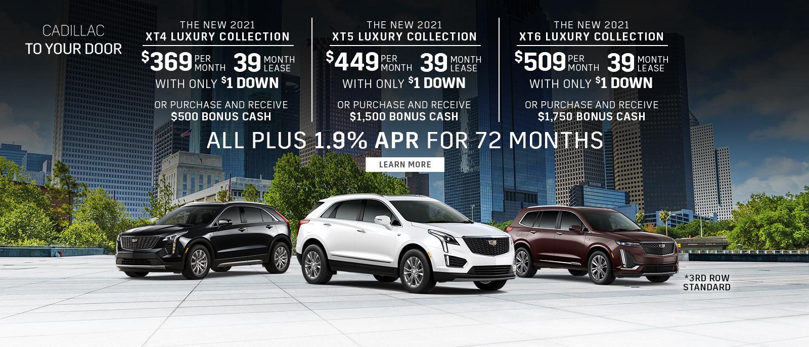 2020 CADILLAC XT4, XT5, XT6