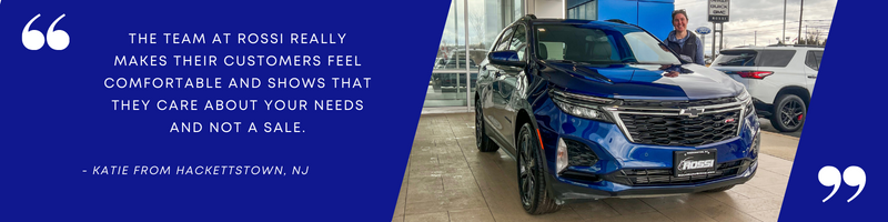 Blue 2023 Chevy Equinox in Hackettstown, NJ | Rossi Chevrolet Buick GMC